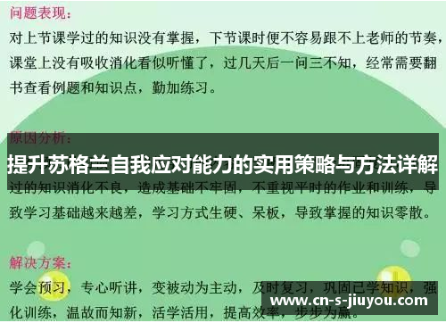 提升苏格兰自我应对能力的实用策略与方法详解